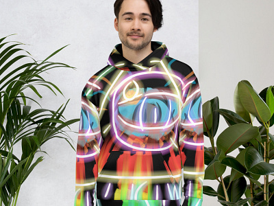 Neon All Seeing Eye Hoodie