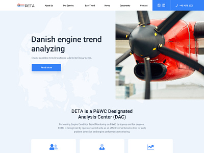 Landing Page for DETA design figma landing page ui ux webdesign website