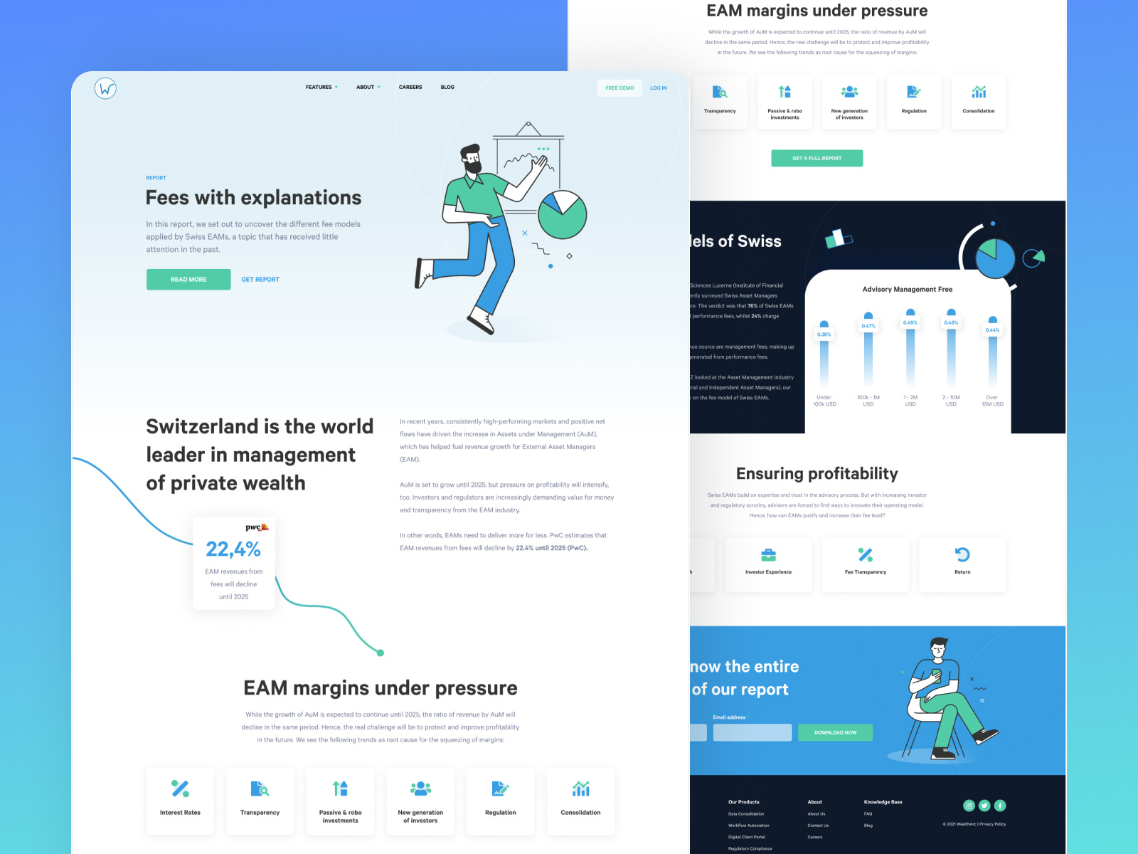 Landing Page for Management Platform by 6Minded on Dribbble