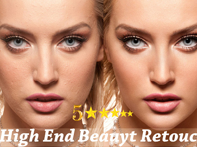 portrait beauty model high end photo retouching