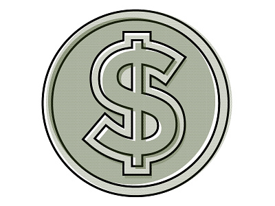 Moneymoneymoney coin green icon money offset