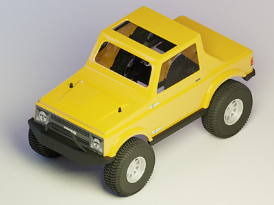 RC Suzuki Samurai 3d model blender car rc samurai scale suzuki