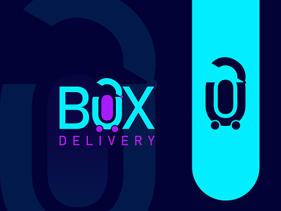 BOX Delivery box logo brand design colorfull logo delivery logo design graphic design illustration logo logo branding logo design logo design branding logodesign modern logo square logo ui