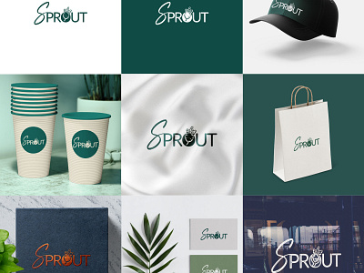 Logo Presentation for Sprout brand design design graphic design illustration logo logo branding logo design logo design branding logodesign ui