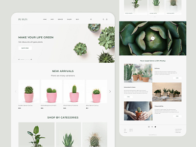 Planty Shop | Website design