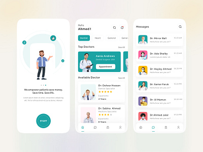 Medical Mobile App app app design design doctor health hospitality medical app minimal mobile app mobile design mobile ui nurse ui ui design uiux