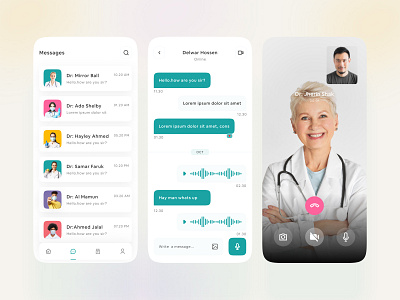 Medical Mobile App app app design design doctor health hospitality medical app minimal mobile app mobile design mobile ui nurse ui design uiux