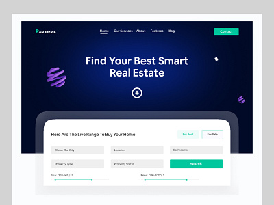 Real Estate Agency Landing Page agency landing page design landing page ofspace property property management real estate agency real estate agent real estate branding realestate ui uiux ux webdesig website design