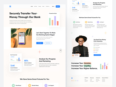 Banking Landing page