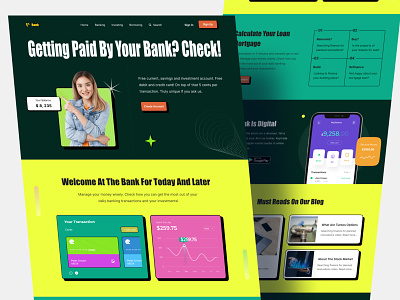 Bixby Banking Website Design banking design landingpage minimal ui website websites