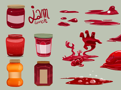 jam board research cartoon illustration jam monster props sugar visual art visual design