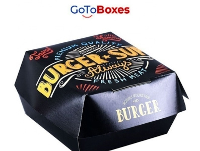Get Premium Quality Custom Burger Boxes with Free shipping