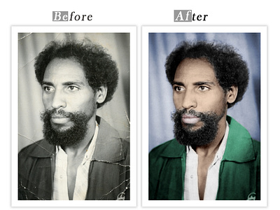 Damaged image restoration, Retouch, Colour Correction.