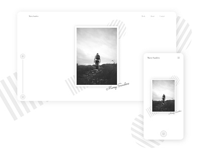 Photographer Portfolio Design black white blackandwhite hero hero section landingpage minimal minimalism minimalist minimalistic monochrome photographer photography portfolio portrait portrait art ui ui ux uidesign uiux uxdesign