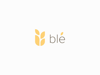 Blé Logo Design brand identity branding clean design flat graphic design icon illustration logo minimal