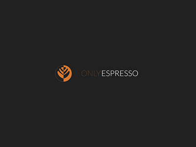 Only Espresso brand identity branding clean design flat graphic design illustration logo minimal ui vector