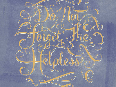 Psalm 10 hand drawn lettering typographic psalms