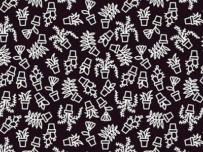 Growing plants pattern alliance branding illustration pattern