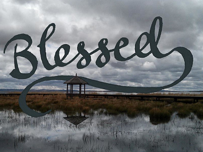 Blessed lettering type typeandverse typography