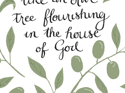 Psalm 52 handlettering lettering psalm type typeandverse typography verse