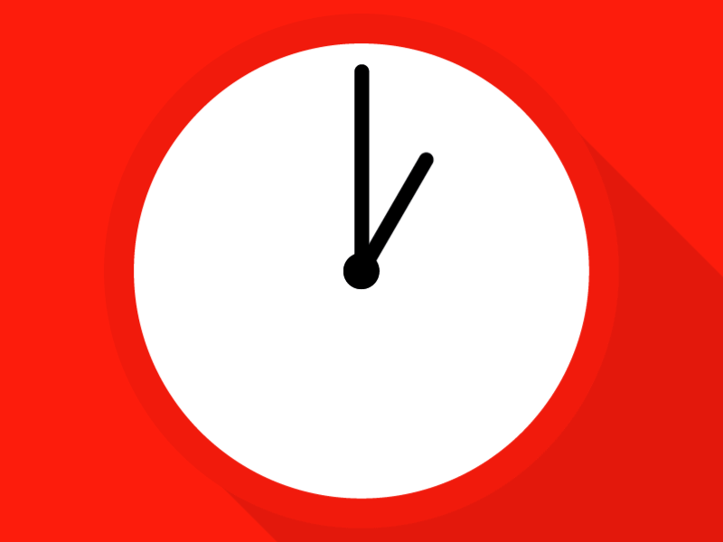 daylight savings ends red clock clipart