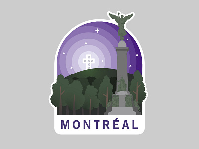 Montreal Badge badge canada mont royal montreal rip