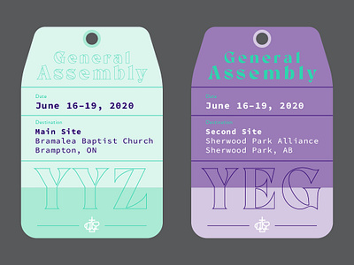 General Assembly Luggage Tag