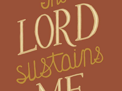 Psalm 3 hand drawn psalms project typography