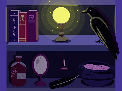 Magic of the light - Diana Fandul books illustration light magic mysterious mystery raven violet