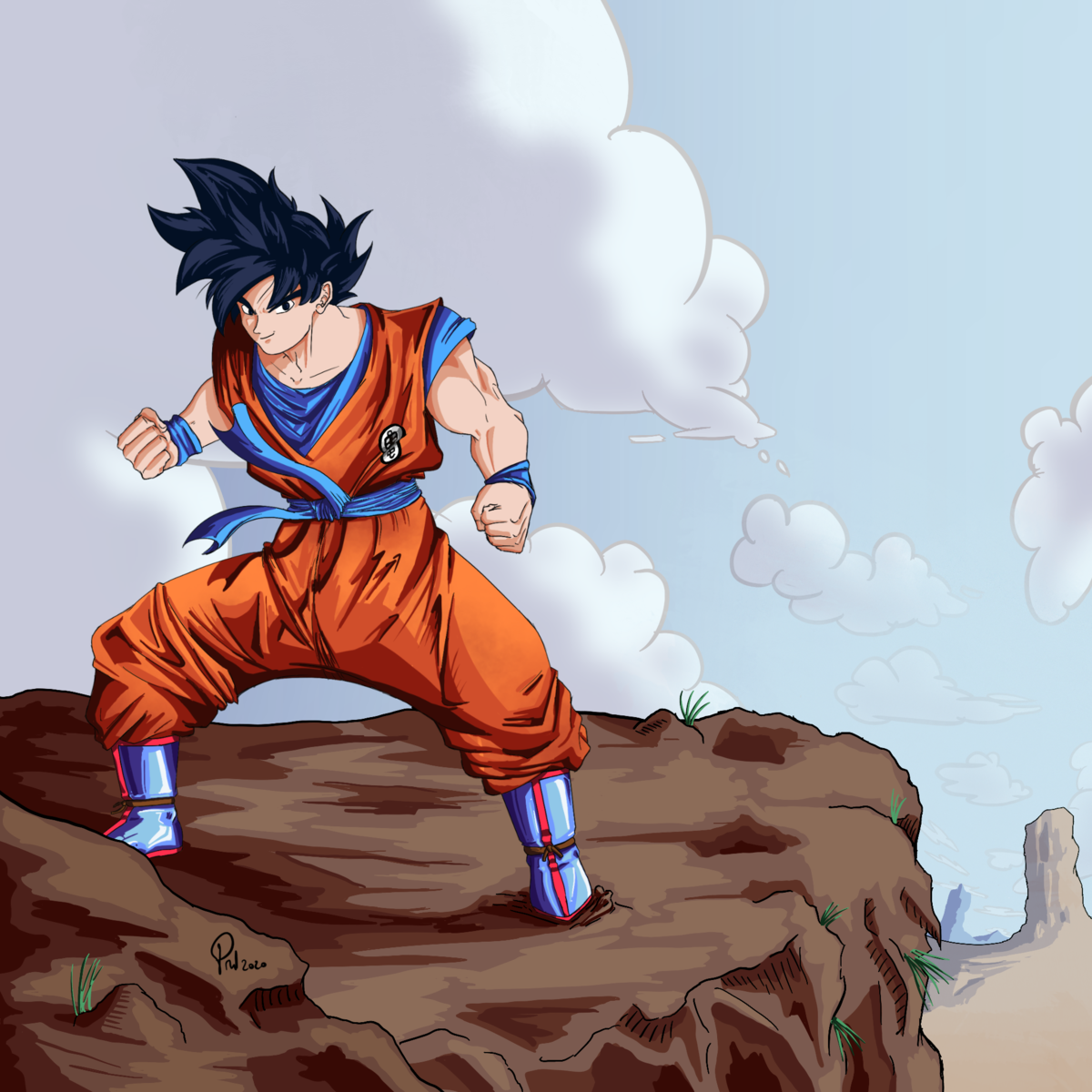 Goku (Fanart) by Jonathan on Dribbble