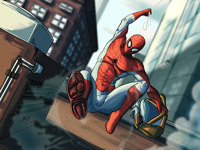 Spider-Man (Fanart) comicart comics concept art fanart illustration marvel marvelcomics spiderman