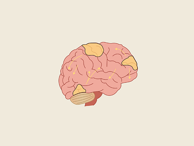brain 2d 2d animation brain design flat illustration vector web