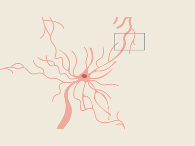 neural connections 2d 2d animation design flat illustration vector