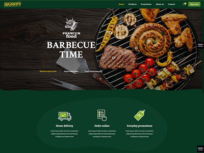 BeGrocery Betheme branding design graphic design icon logo typography ui ux web website