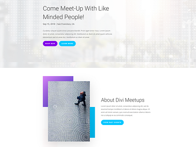 Meetup Landing Elegant Themes