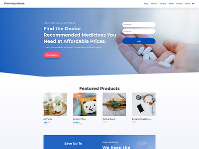 Pharmacy Home Elegant Themes