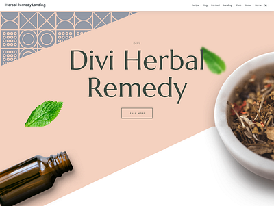 Herbal Remedy Landing Elegant Themes