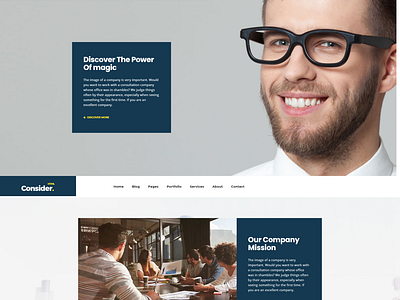 Consider Consulting Finance Business Agency HTML Template