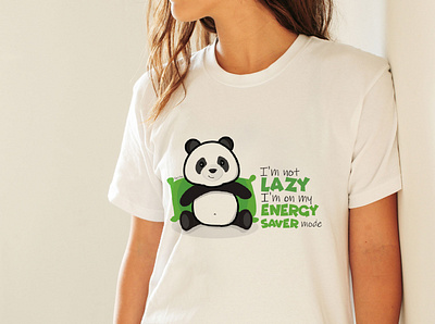 lazy panda character digital illustration illustraion illustration art illustrator lazy panda mockup panda panda bear