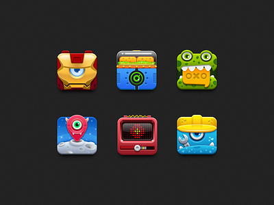 Monster Eyecon android app icon monster photoshop ui
