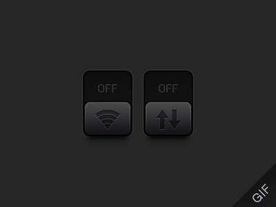 Dark Switch[GIF] android app gif icons photoshop ui