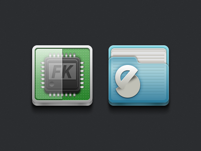 Two Icon 02 android app icon photoshop ui