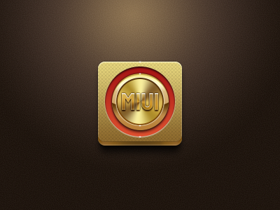 TuHao Gold android app icon miui photoshop ui