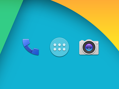 Android 4.4 Kitkat Icon Copy android app camera design icons kitkat phone ui