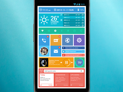 Anwp 8 Concept android design icon ui weather widget wp8