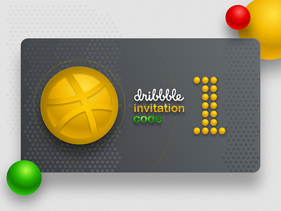 1 Dribbble Invitation app design dribbble icon invitation ui