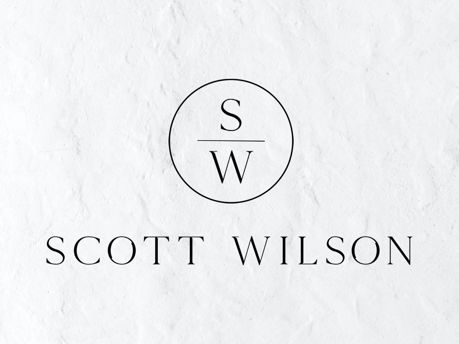 Scott Wilson Logo by Jessica Calvert on Dribbble