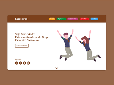 Scout Group Landing Page design landingpage scouts ux web webdesign website