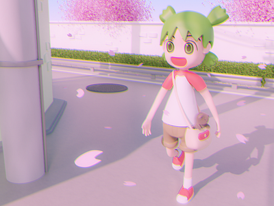 Yotsuba Fanart 3d 3d anime 3d art 3d artist 3d fanart 3dart 3dmodel anime animeart b3d blender blender3d cycles fantart manga npr render yotsuba yotsubato