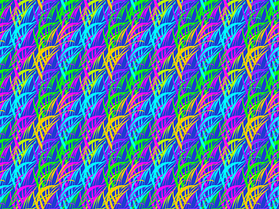 Psychedelic tropic pattern